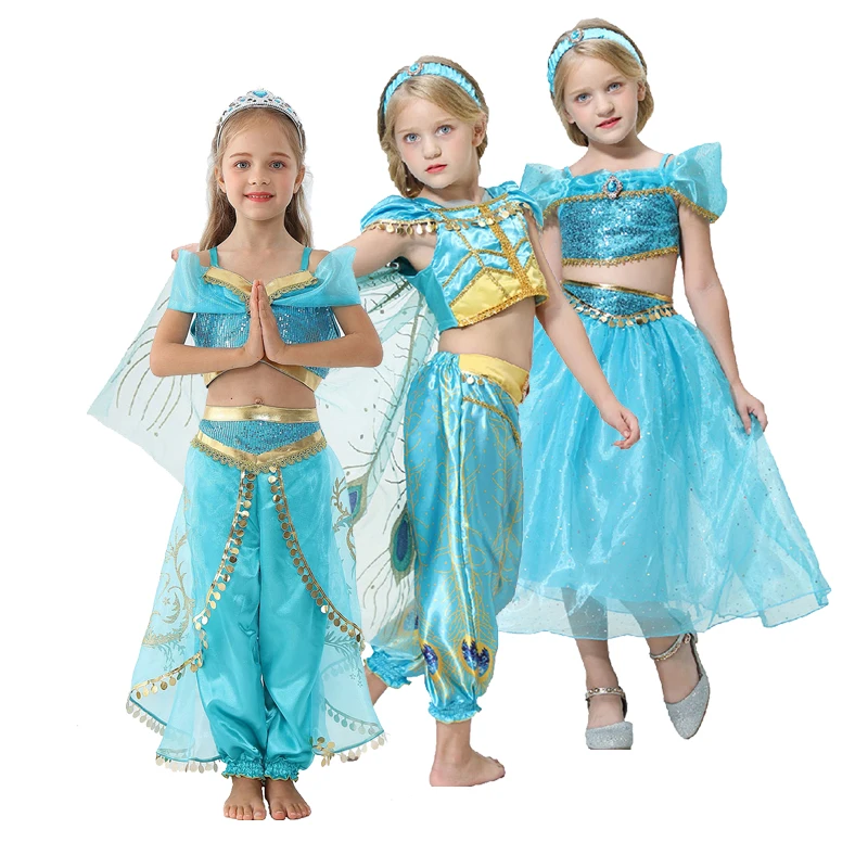 Детская одежда рождественское платье летнее для девочки принцесса Аладдин