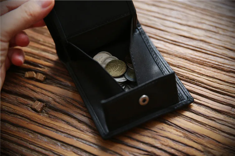 SIKU genuine cow leather men's wallet handmade wallet distress wallet case men purse