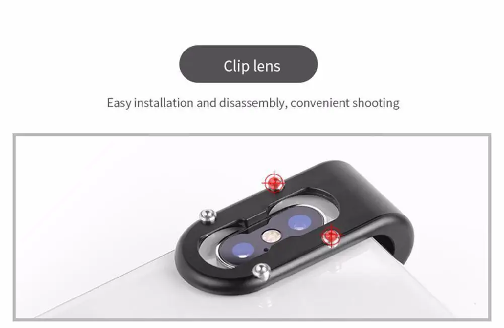 

Universal Clip 1.33X Deformation Widescreen Phone Lens for Mobile Phone Android For Motorola iPhone Samsung