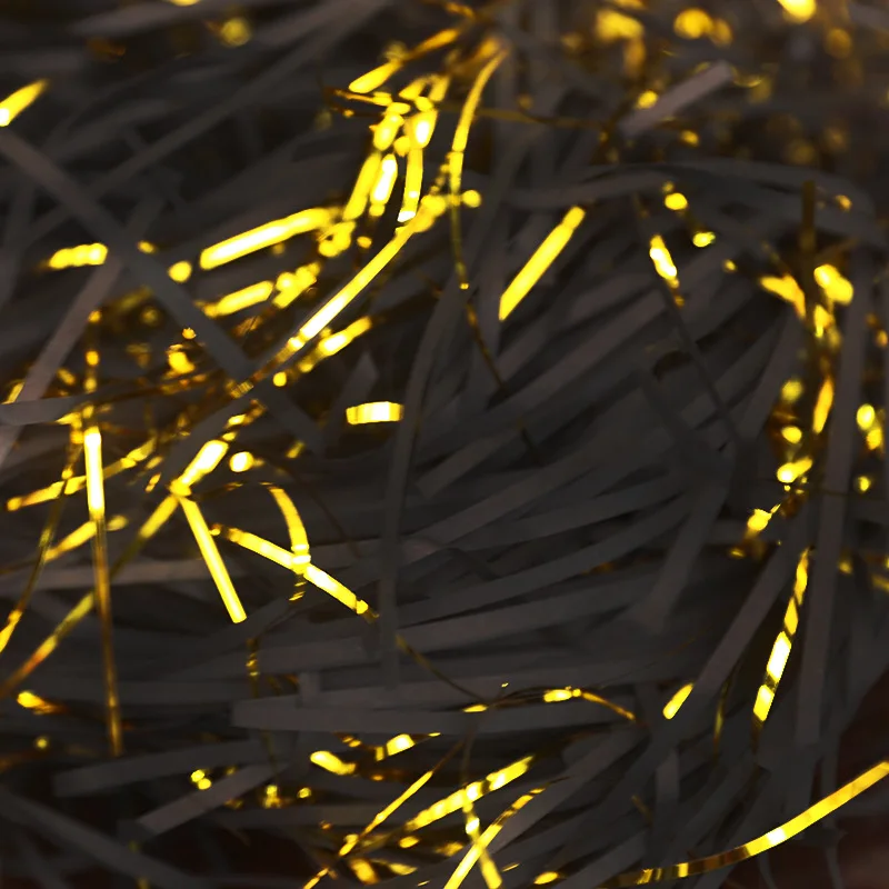 

Бумажное конфетти рафия микс золото 10г