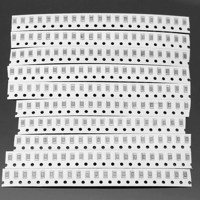 1206 SMD комплект резисторов в ассортименте 1Ohm-1M Ohm 1% 33ValuesX 20 шт = 660 набор образцов |