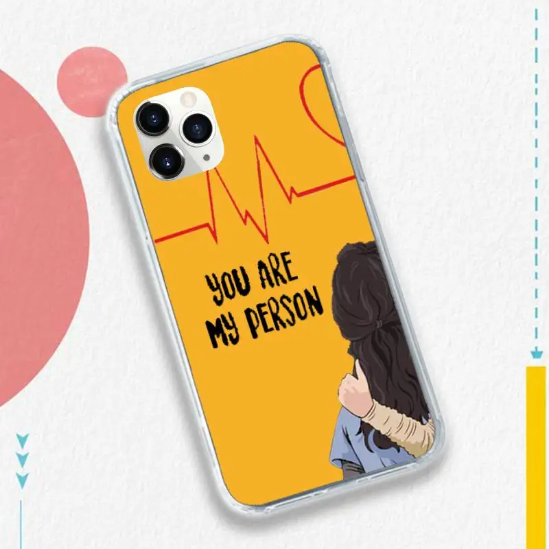 

Greys Anatomy You're My Person Phone Case for iPhone 11 12 pro XS MAX 8 7 6 6S Plus X 5S SE 2020 XR