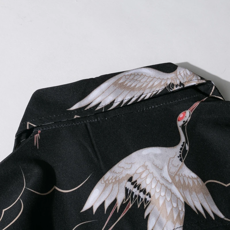 Мужская Повседневная рубашка с коротким рукавом Пляжная уличная одежда принтом