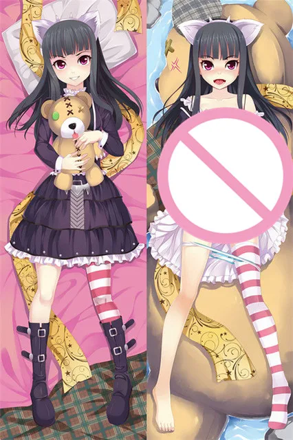 Funda de almohada para el cuerpo, funda de almohada con estampado popular de personajes de anime, chica Sexy ahri y Sona Buvelle, novedad de 2017-1