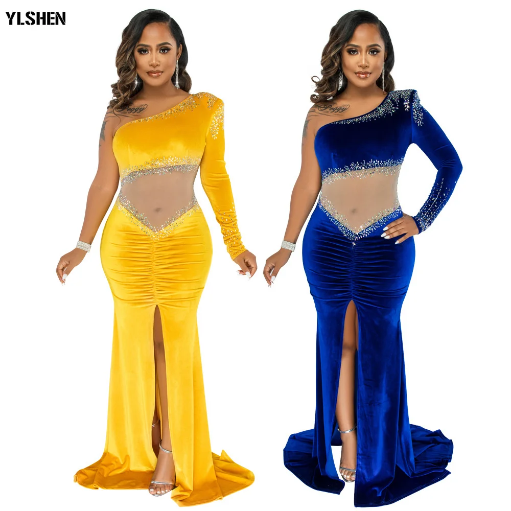 

Сексуальное рождественское длинное платье макси в африканском стиле для женщин Vetement Femme 2021 Dashiki бриллиантовый халат Africaine Femme Abaya Dubai