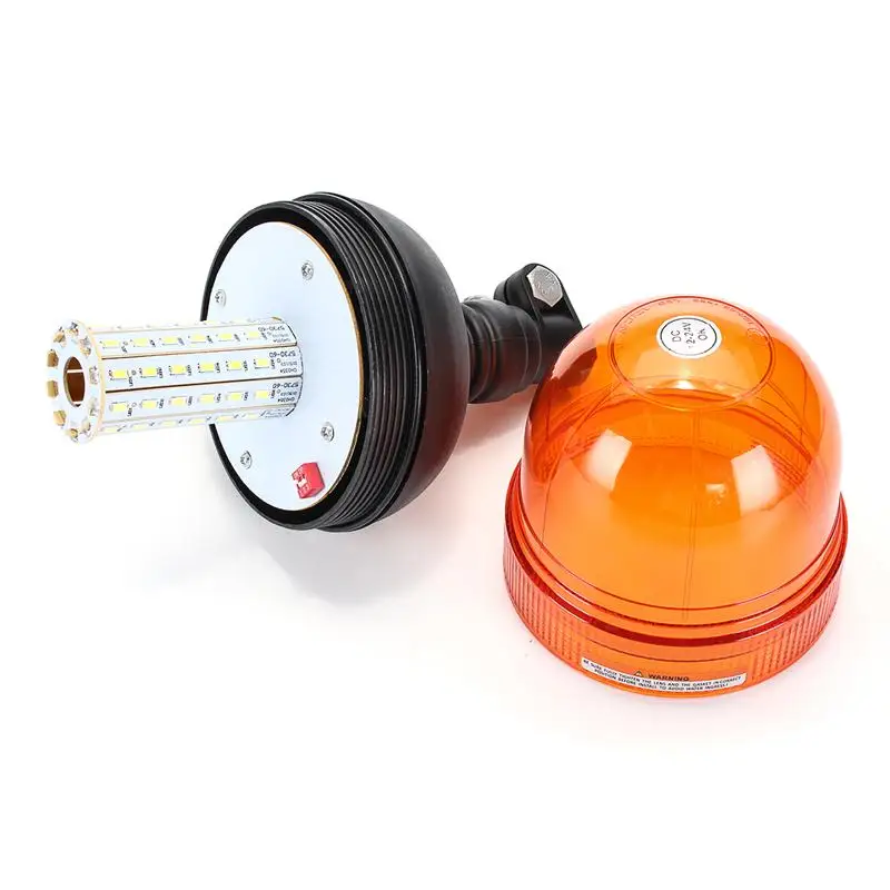 Светодиодный вращающийся мигающий Янтарный маячок гибкий полюс трактора