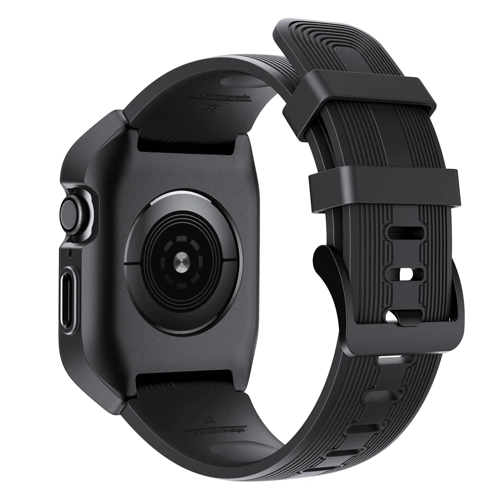 Силиконовый ремешок для часов TPU чехол для часов Apple Watch Series 4 44 мм Полная рамка Защита экрана для IWatch Series 4 44 мм ремешок для часов