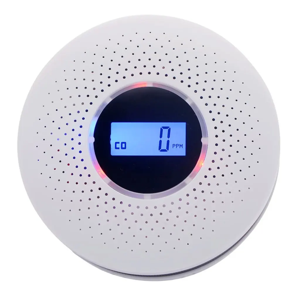 

Smoke Carbon Monoxide Composite Alarm Two-in-one Durable Alarm High Power Consumption Combined Type With Display