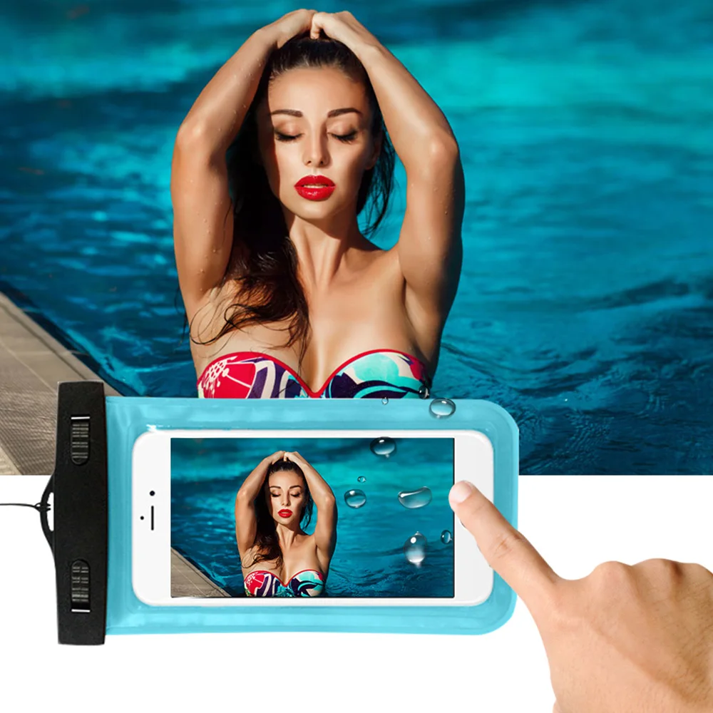 For Swimming Universal 4.8&quot-6.0&quot Waterproof Phone Bags Pouch for iPhone 6 7 plus Case Dry Cover Cases Xiaomi Samsung | Мобильные