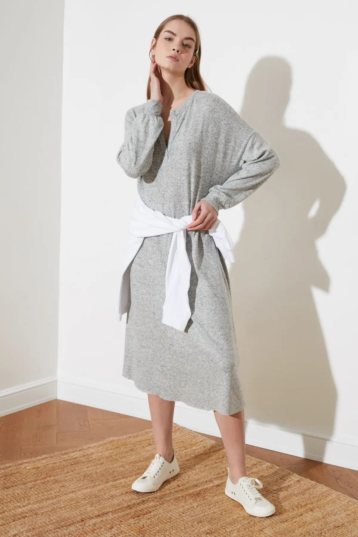 

Trendyol Fake Knitwear Maxi Knitted Dress TWOAW21EL1685