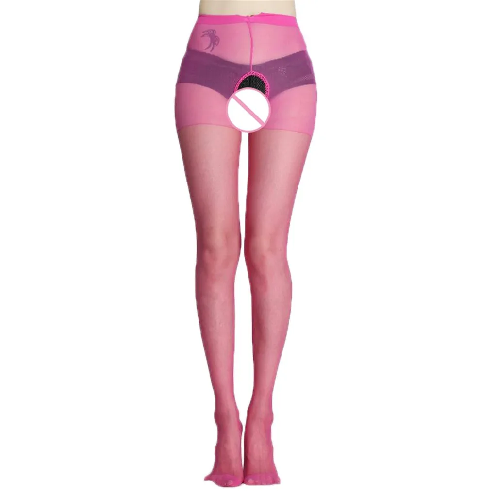 Женские эротические чулки без пятки с открытой промежностью колготки нижнее
