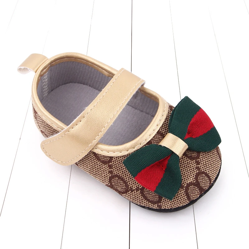 2021 корейские туфли принцессы с узлом-бабочкой для маленьких девочек обувь первых