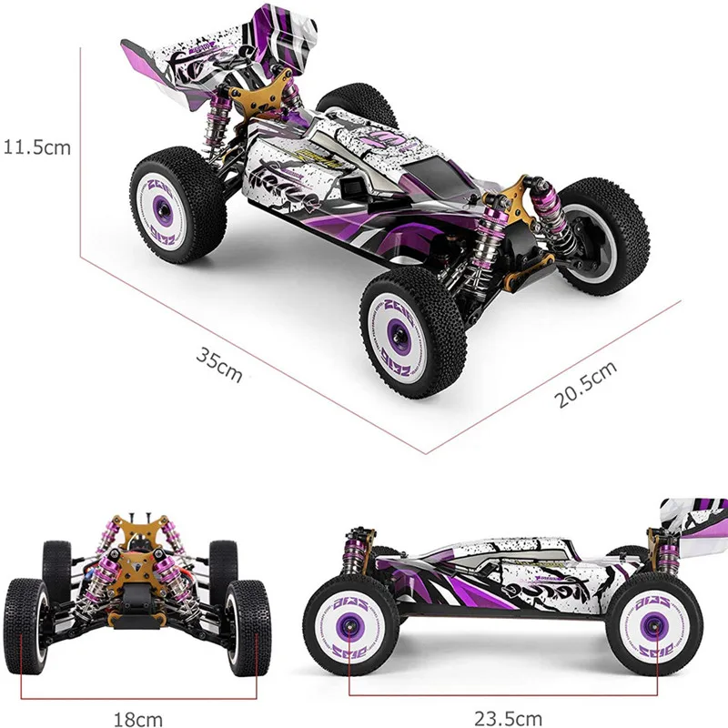 

Wltoys 124019 RTR Remote Control RC Car 1/12 2.4G 4WD 60km/h High Speed Brushed Metal Chassis RC Car Vehicles Models Kids Toys