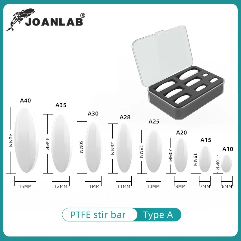 Магнитная мешалка JOANLAB Размер 15 мм 20 25 28 30 35 40 из ПТФЭ стержни для перемешивания 10