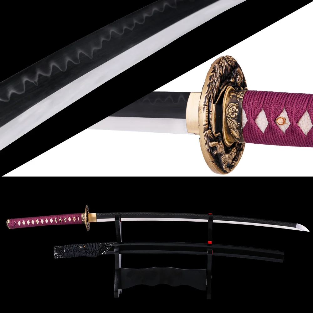 

T10 Tiger Tsuba настоящая Катана самурайские мечи для продажи