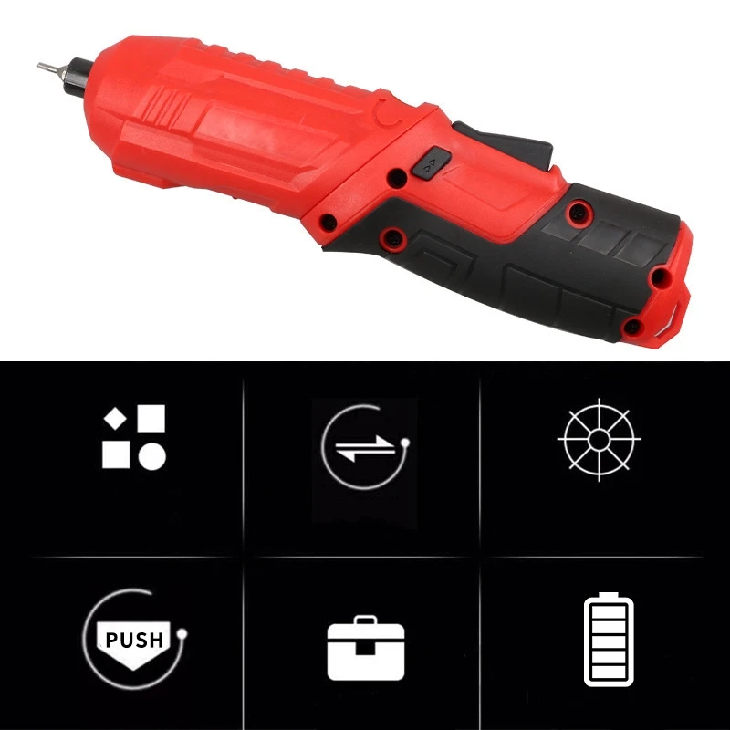 

47Pcs Portable 3.5Nm Cordless Electric Screwdriver Set 3.6V 1800MAh USB Rechargeable Screw Driver Ratchet Wrench