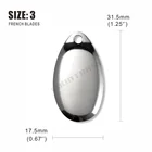 50 шт Размер 3-32*17,5 мм никель сталь Французский вертушка лезвия гладкая отделка, DIY рыболовные приманки, снасти ремесла