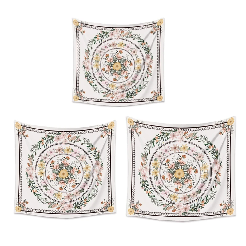 

Bohemian tapestry wall tapestry plant flower background cloth festival living room home decoration wall hanging