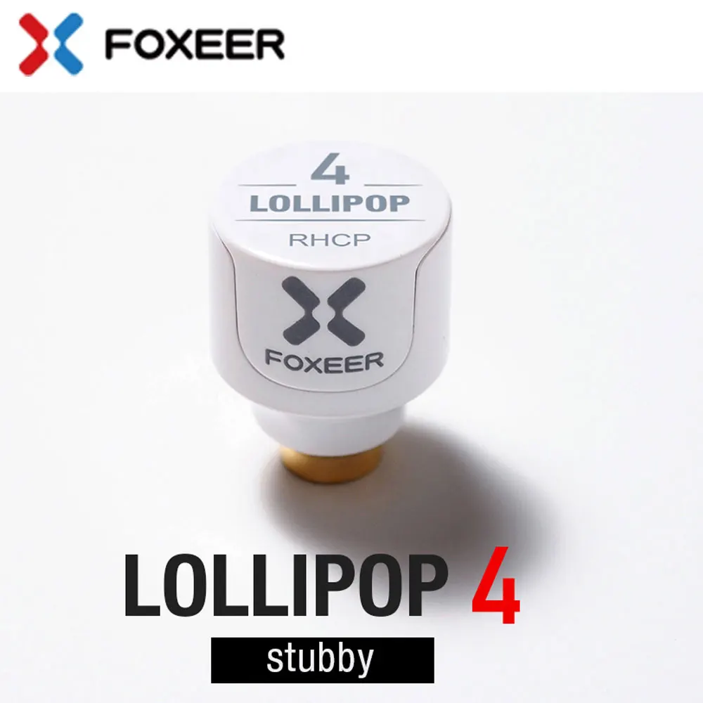 Foxeer Lollipop 4 Stubby 2.6dBi 5.8G Omni RHCP White SMA