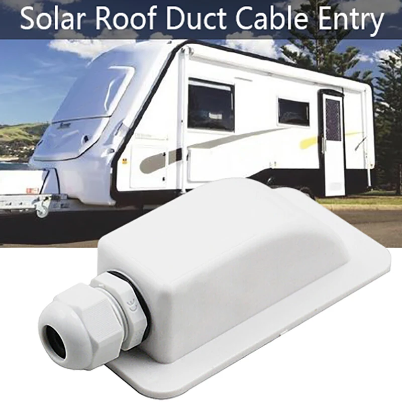 

New Solar Rv Yacht Stand Roof Duct Cable Entry Round Junction Box For Rv