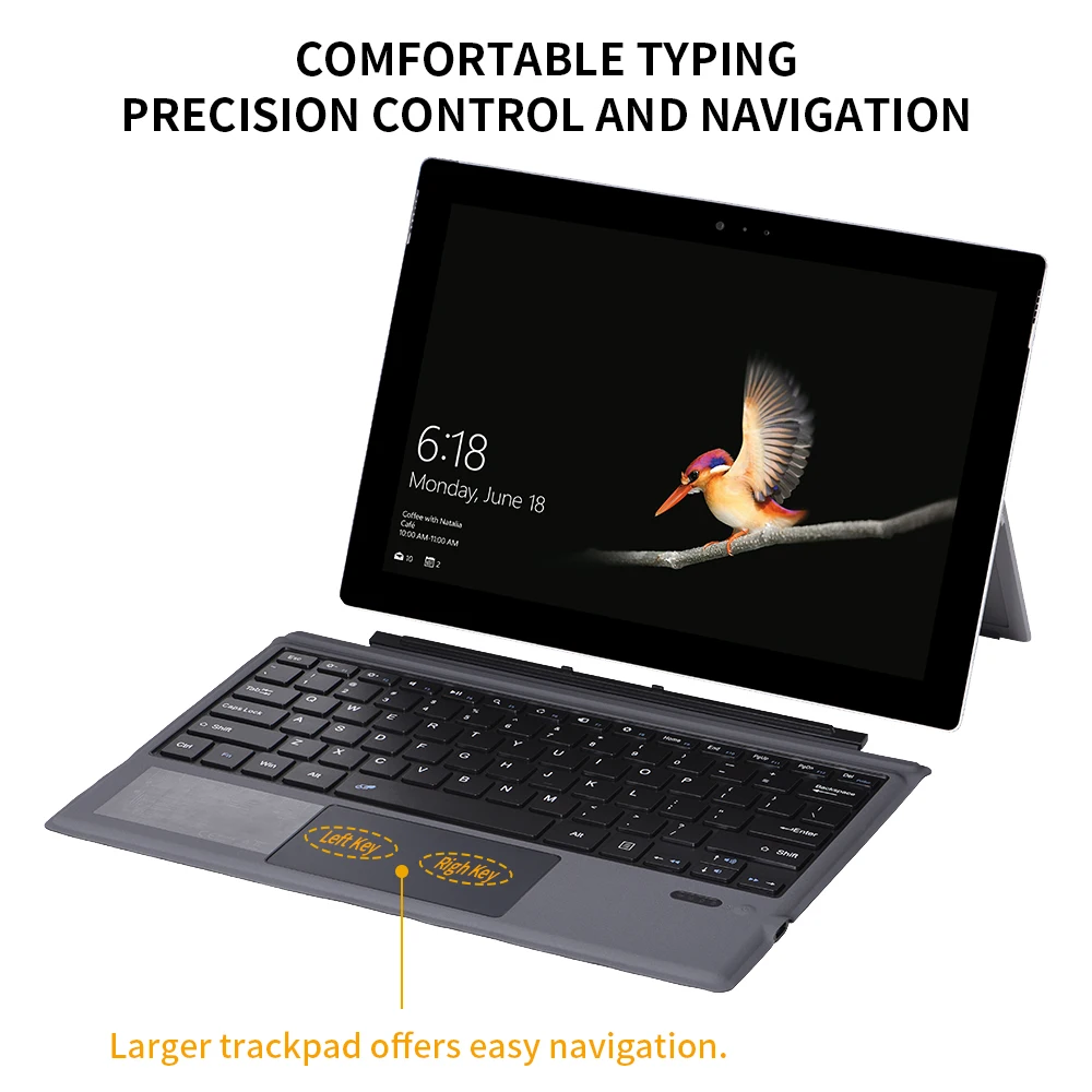 BT беспроводная клавиатура 12 2 дюймов Тонкая для программного обеспечения Surface