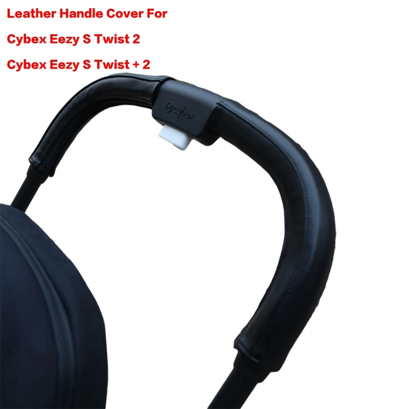Кожаные ручки крышки для Cybex Eezy S твист 2 / + коляска рукав чехол подлокотники