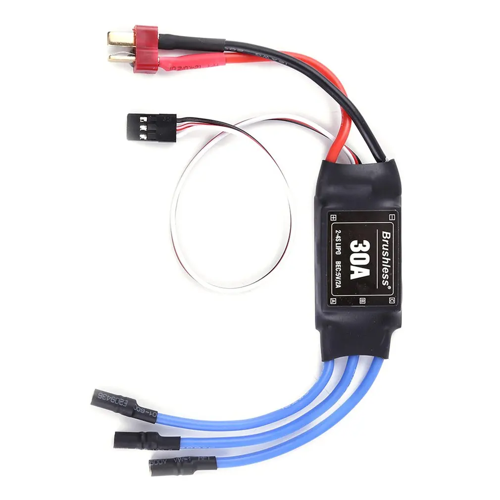 Регулятор скорости бесщеточного двигателя XXD 30A 2-4S ESC RC BEC T Plug 450 V2 вертолетная