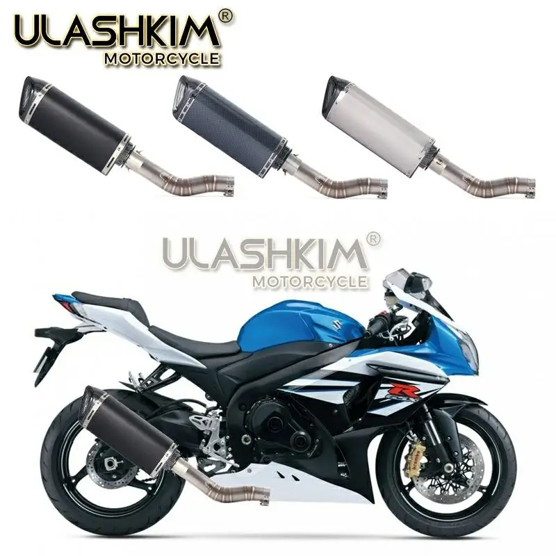 Мотоцикл Полная система глушитель выхлопной трубы среднего звена скольжения для