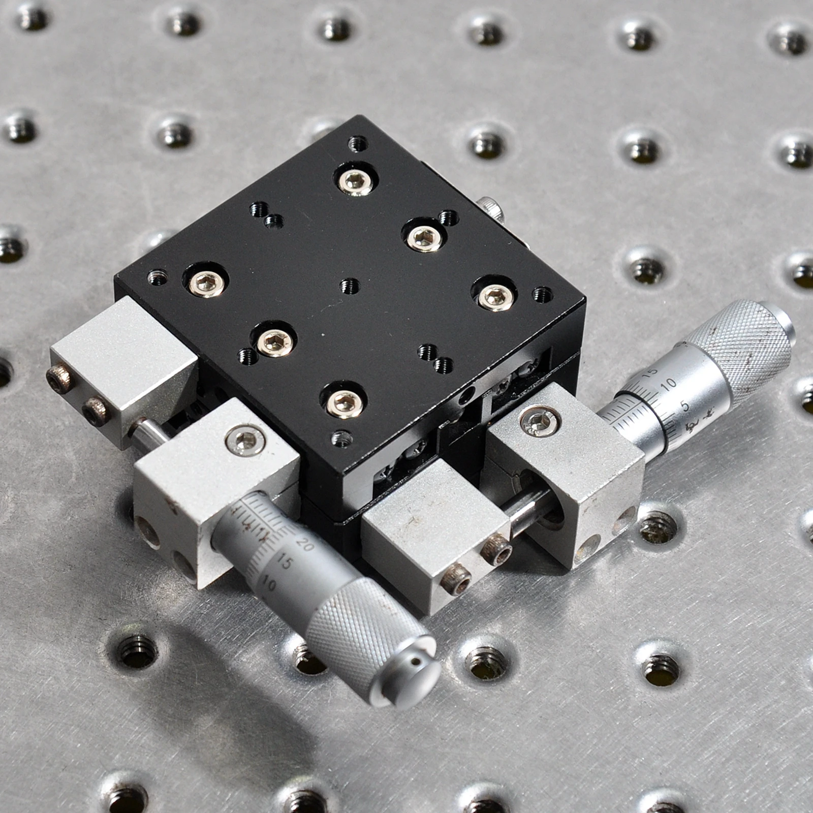 

XY axis SELN LY50-LM manual precision cross rail type displacement fine adjustment sliding table aluminum 50mm