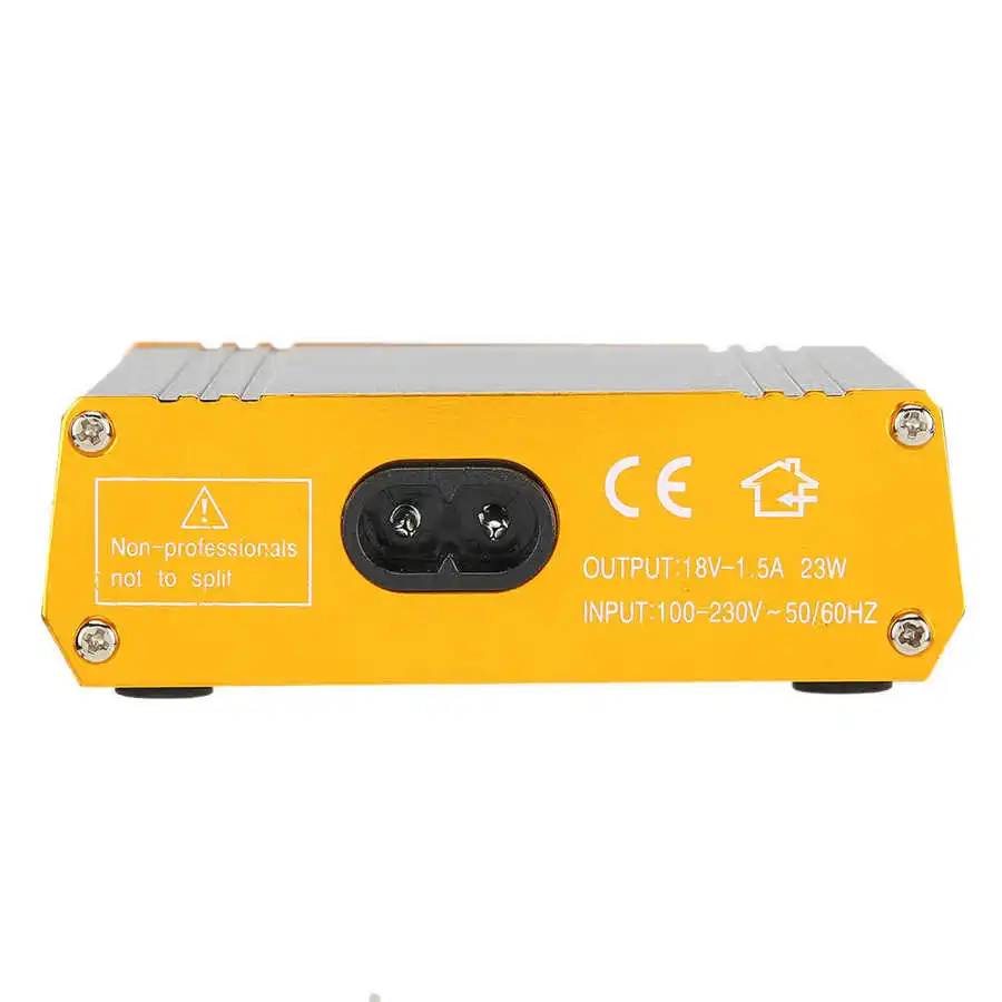 

For Tattooing Professional Mini Tattoo Machine Power Supply Tattoo Power Supply LCD Display Black 100&#8209 230V Tattoo Tools