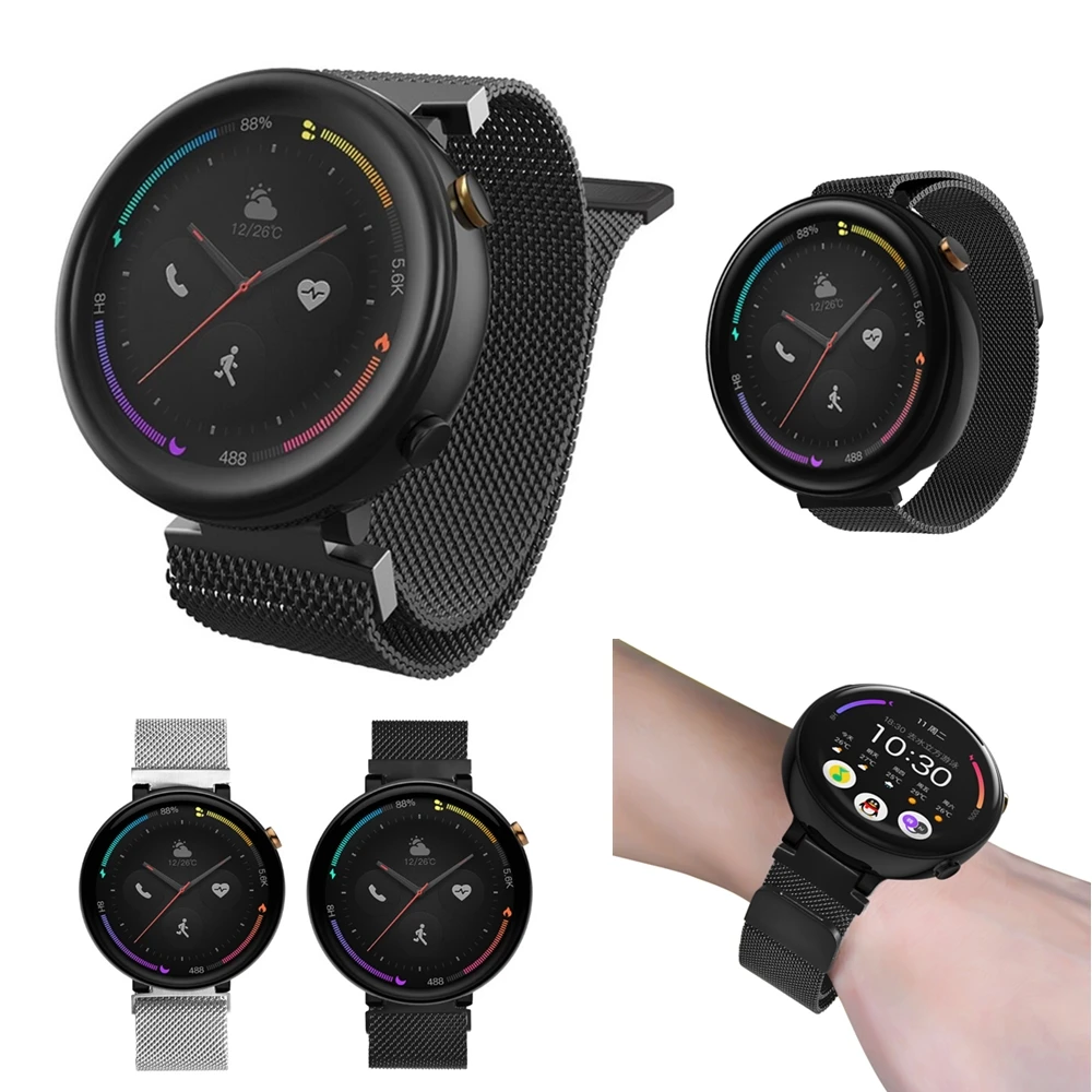 

Ремешок для смарт-часов Amazfit 2 A1807, металлический магнитный браслет для Huami Amazfit A1807 Verge 2