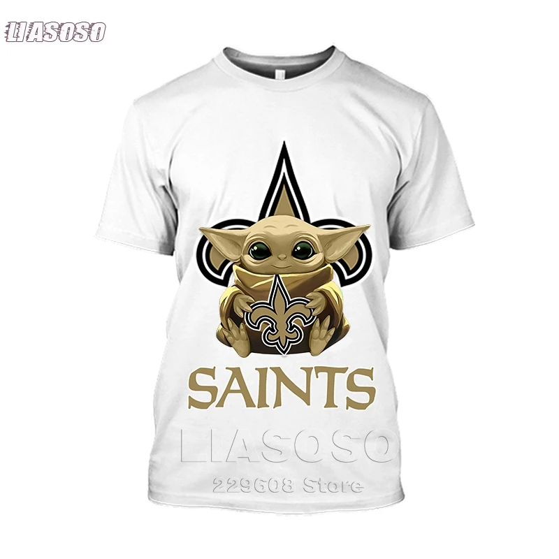 LIASOSO новая святых Футболка с Йодой 3d футболка аниме Мужская Забавные футболки