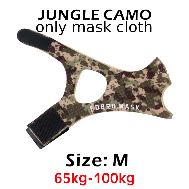 Mask Cloth JC M FDBRO, Спортивная маска, набор, стильная, черная, высокая высота, для тренировок, бега, маски для тренировок, фитнеса, тренажерного зала, велоспорта, велосипедная Спортивная маска, 2,0 - Цвет: Mask Cloth JC M