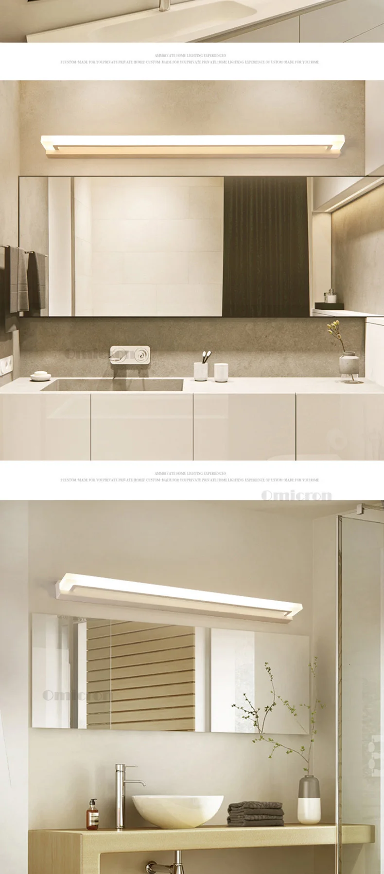 Серебристый/коричневый/белый современный минималистичный светодиодный светильник прикроватный светильник светодиодный настенный светильник для ванной комнаты зеркальный светильник AC110~ 260 В светодиодный настенный светильник
