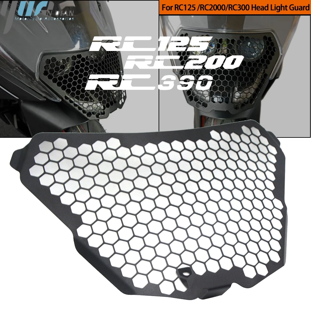 Фото Для RC125 RC200 RC390 2014-2021 защитная накладка на мотоцикл переднюю фару для девочек RC