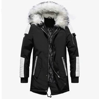winter jacket men thicken warm parkas men casual long outwear hooded collar jackets coats parkas hombre invierno dropshipping
