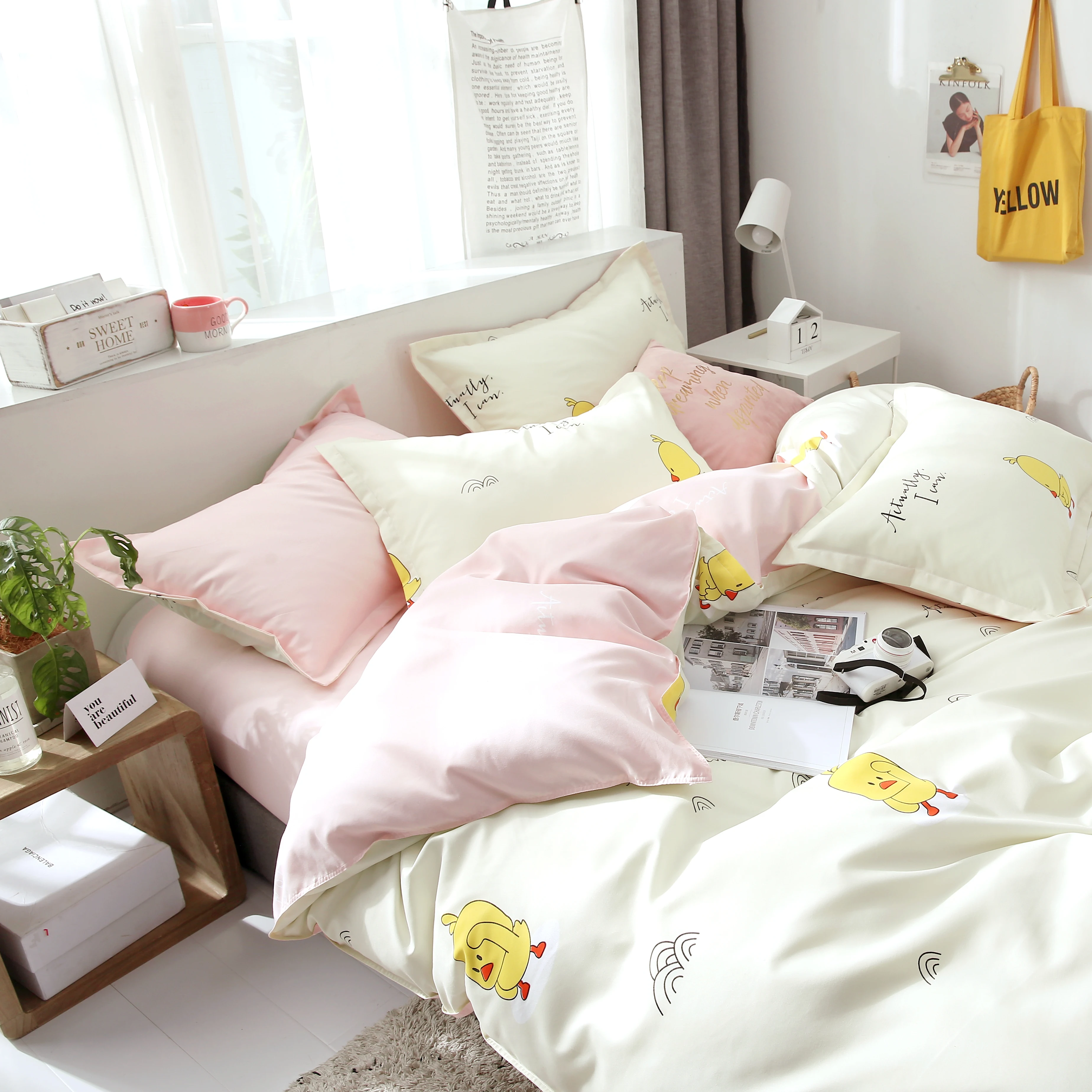 Набор пододеяльников для пуховых одеял с рисунком из мультфильма покрывало