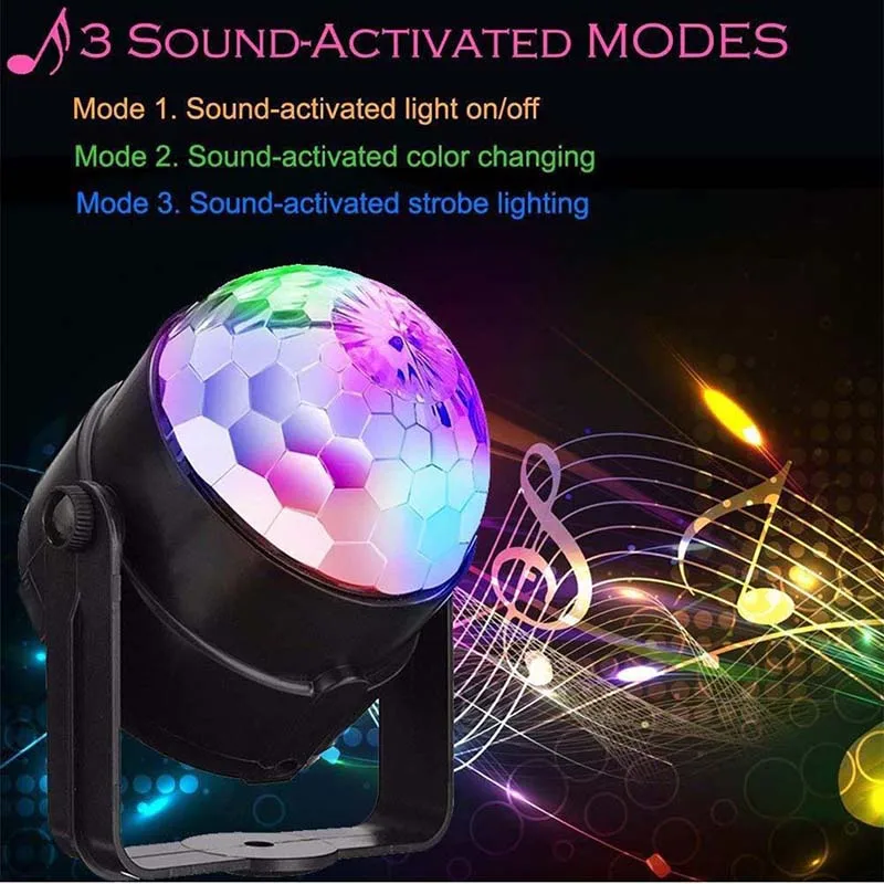 Красочная новая лампа с эффектом освещения DJ автоматически Светодиодная для