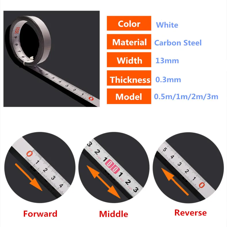 Самоклеящаяся лента для торцовочной пилы измерительная подложка из стали дерева