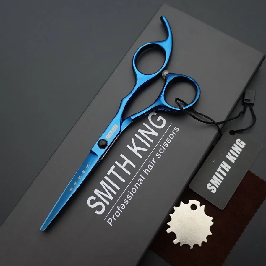 " Профессиональные парикмахерские ножницы, SMITH KING 5 дюймов ножницы для резки Парикмахерские ножницы+ Подарочная коробка/наборы