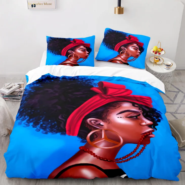 

StarBlue-HGS African love Bedding Set Quilt Cover/Duvet Cover Queen King Home Textile Comforter Cover Queen