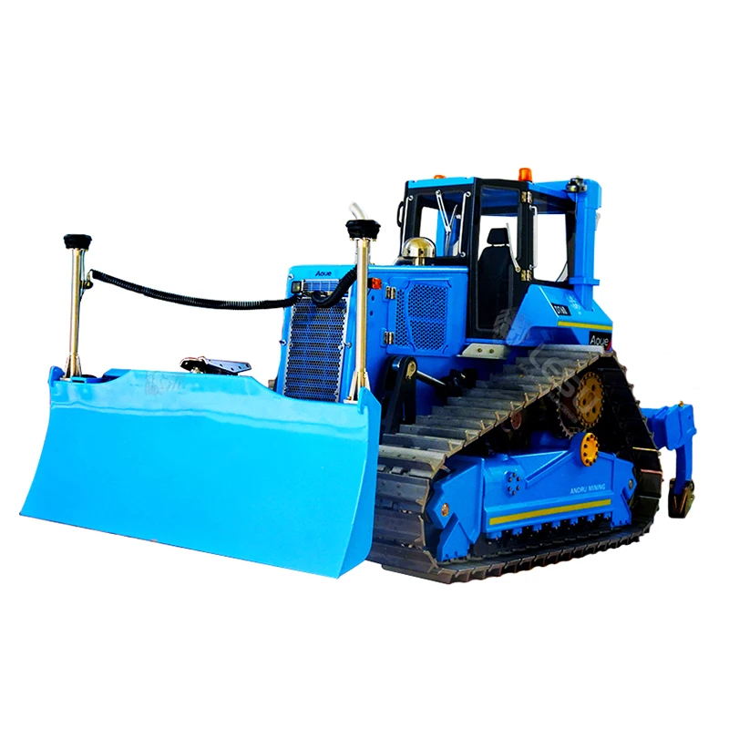Bestellen 1/14 Aoue-DT60 Crawler Hydraulische Bulldozer Volle Metall Loader Engineering Gabelstapler Modell Buchung