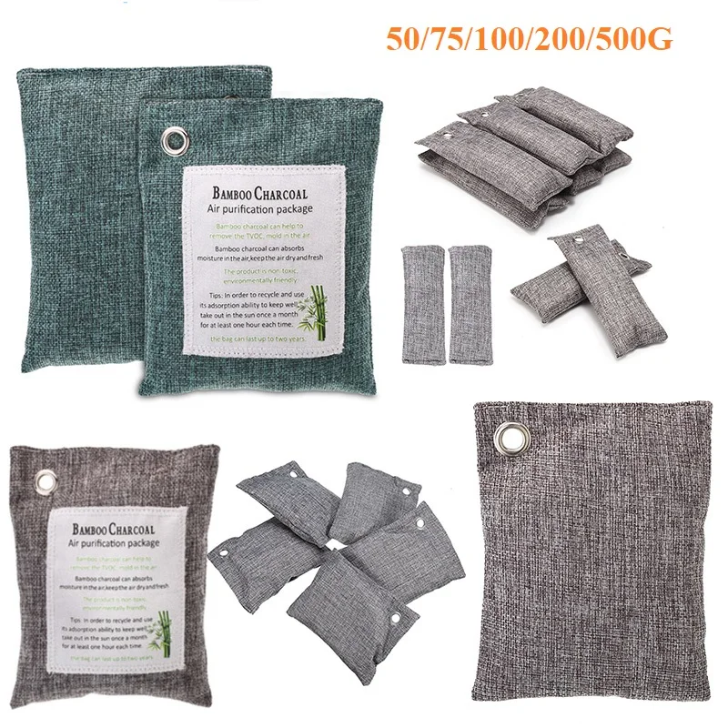 Мешки для очистки воздуха бамбуковый мешок угля натуральный очиститель