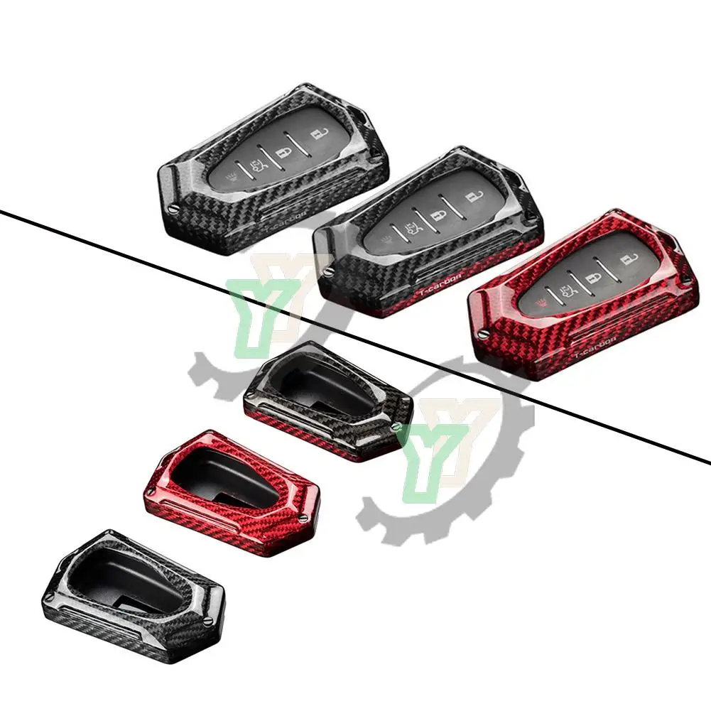

Car Carbon Fiber Fob Cover Housing Remote Key Shell Case For Chevrolet Camaro Cruze Malibu XL Trax Volt Equinox Traverse 18 19