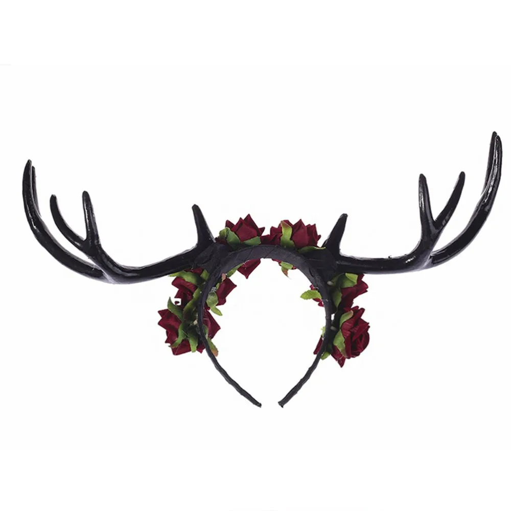 1 шт. креативный большой фотокольцо повязка на голову из рогов лося для Хэллоуина