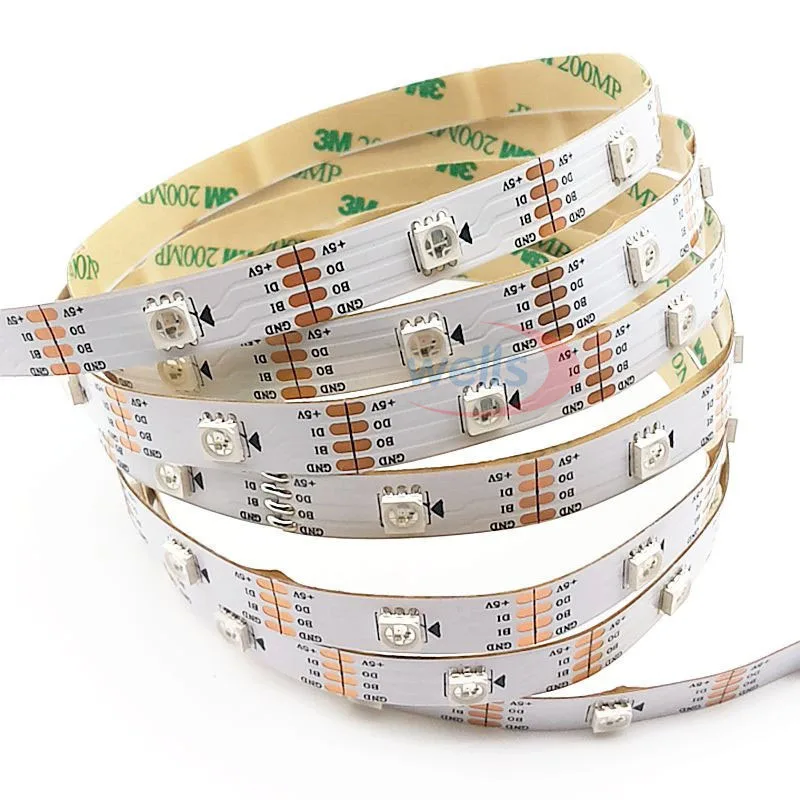 

Addressable Dual-signal WS2813 led strip light DC5V WS2812B Updated 1m/2m/3m/4m/5m 5050 RGB led lamp tape 30/60 pixels/leds/m