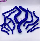 Комплект силиконовых шлангов радиатора для MITSUBISHI LANCER Evolution EVO 7-9 CT9A 4G63 (11 шт.) красныйсинийчерный