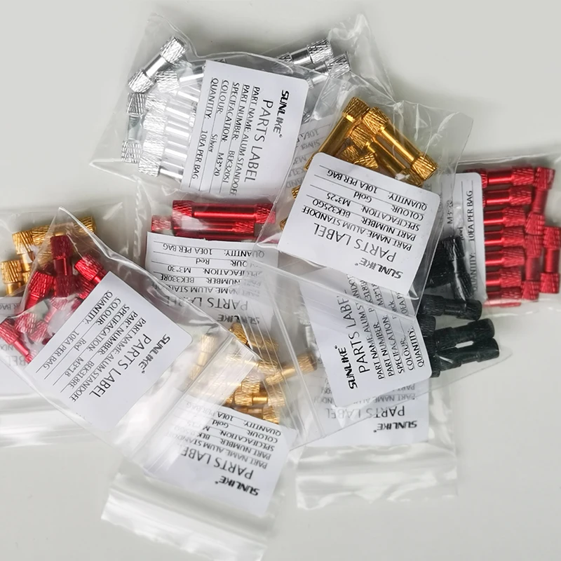 Алюминиевая стойка M3 с двойной шестигранной проставкой