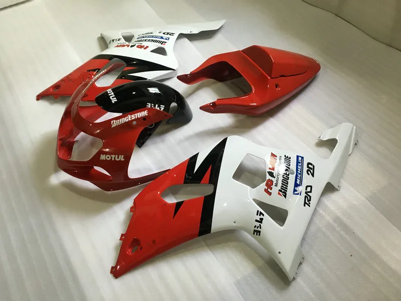Комплект обтекателей для мотоцикла GSXR600 750 01 02 03 GSXR 600 GSXR750 K1 2003 2001 2002 ABS красные