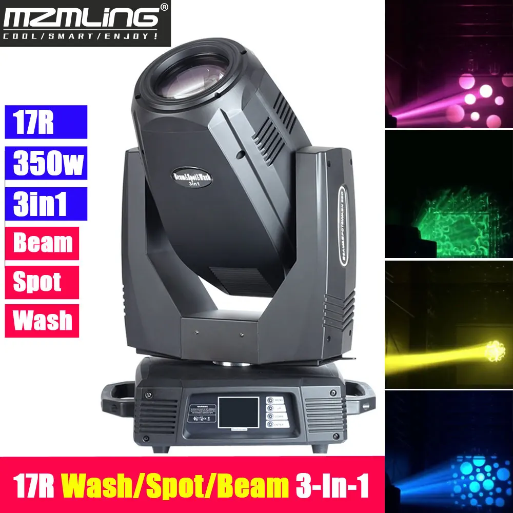 2 шт. светильник s + 1 F чехол 350 Вт 17R стирка/пятно/луч 3 в сценический DMX512 подвижный